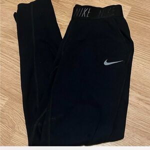 Nike Black Joggers with Gray Swoosh